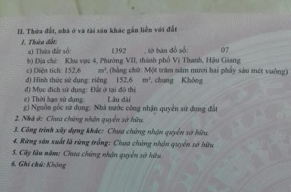 Nền thổ cư mặt tiền đường Nguyễn Chí Thanh 500tr bao luôn giấy tờ