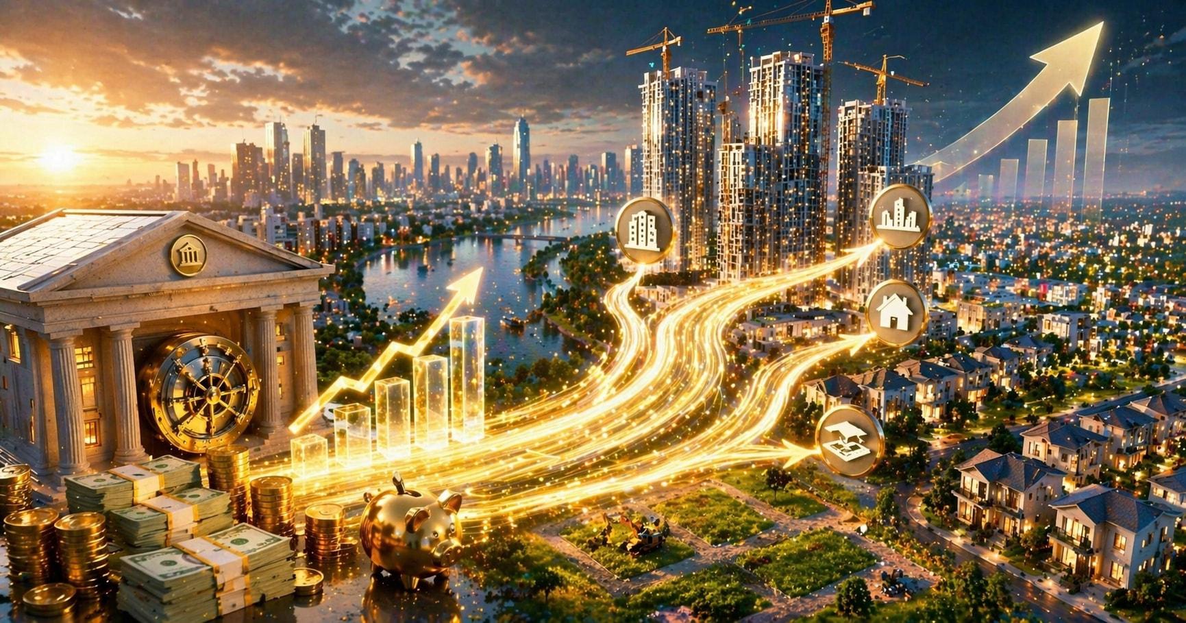 Tín dụng bất động sản tăng gần 38%: Dòng tiền đang chảy về đâu?