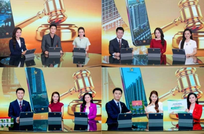Livestream đặt giá bất động sản lên sóng truyền hình quốc gia