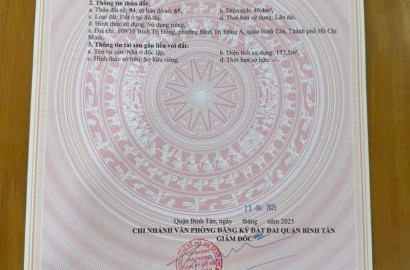 Nhà 109/10 Bình Trị Đông P Bình Trị Đông .Bình Tân .Gần chợ bình trị đông
