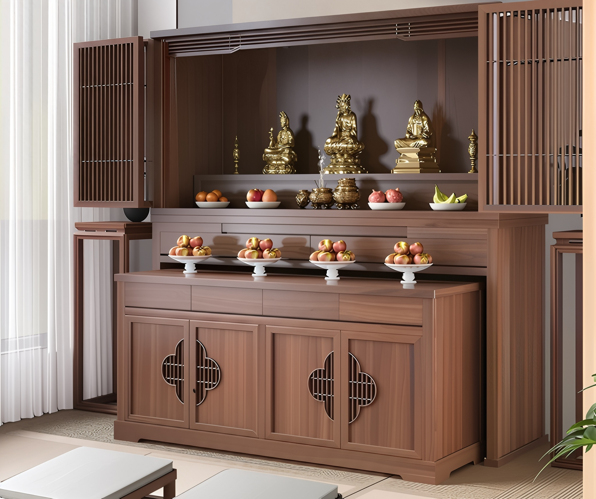 Bí quyết sắp xếp bàn thờ gia tiên chuẩn phong thủy, gia chủ làm ăn thịnh vượng