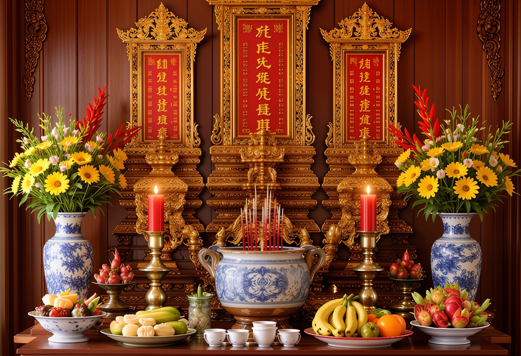 Những lưu ý khi dọn nhà, bày biện bàn thờ đón Tết để cả năm an cư, vượng khí