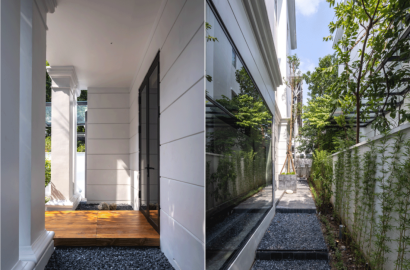 Nhà Hà Nội với sàn lệch cao độ phá vỡ sự đồng nhất, không thay đổi ngoại thất